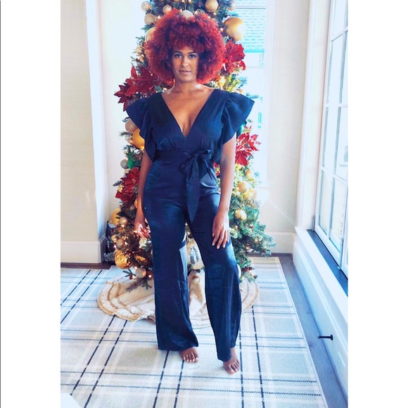 Blue iridescent Jumpsuit - Picture 2 of 4